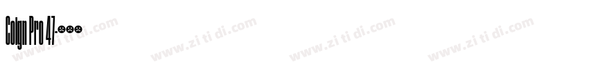 Coign Pro 47字体转换 Coign Pro 47字体转换